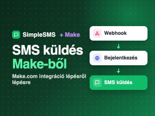 SimpleSMS és Make (make.com): automatikus SMS küldés lépésről lépésre