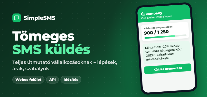 Tömeges SMS küldés: teljes útmutató vállalkozásoknak (2026)